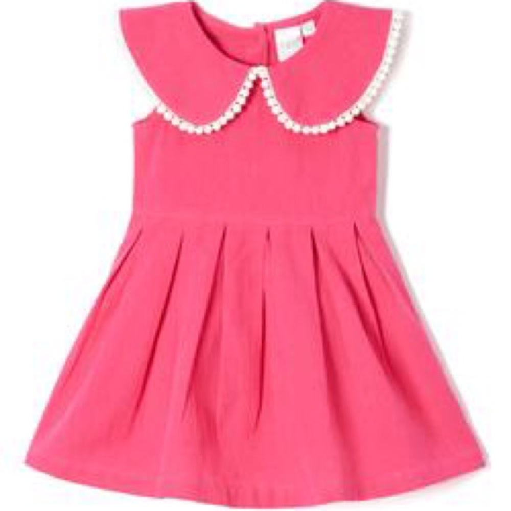 Pink Peter-Pan Collar Dress